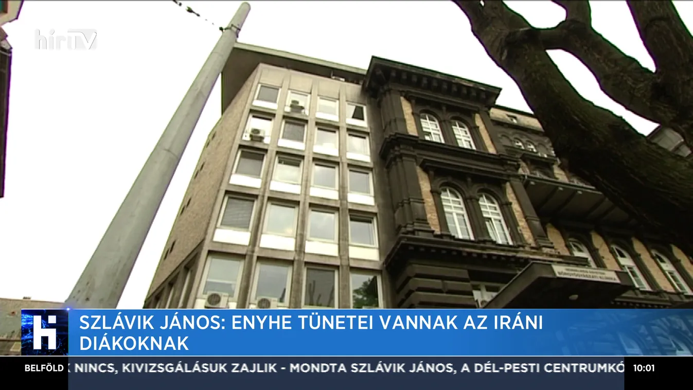 Szlávik János: Enyhe tünetei vannak az iráni diákoknak