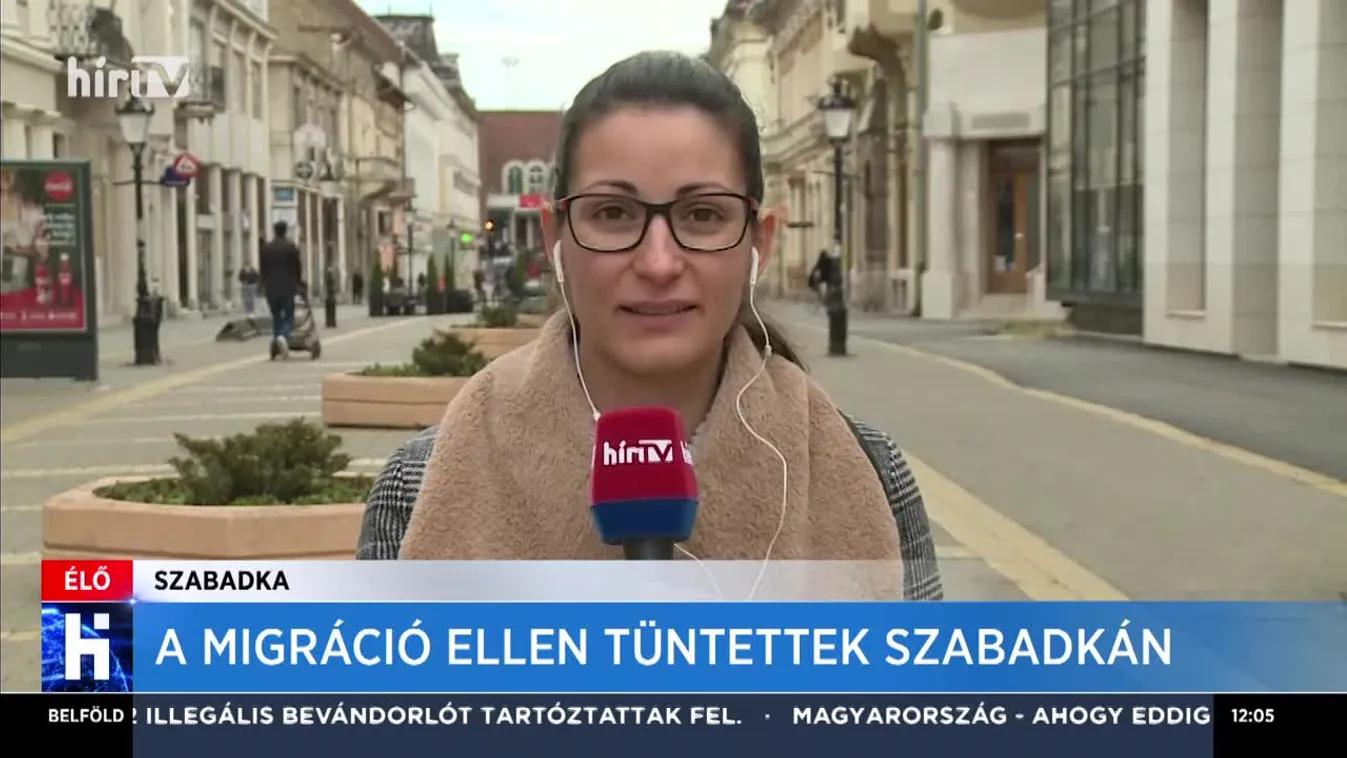 A migráció ellen tüntettek Szabadkán
