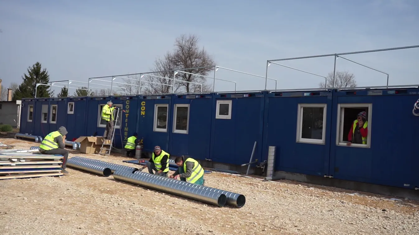 Előbb elkészülhet a konténerkórház