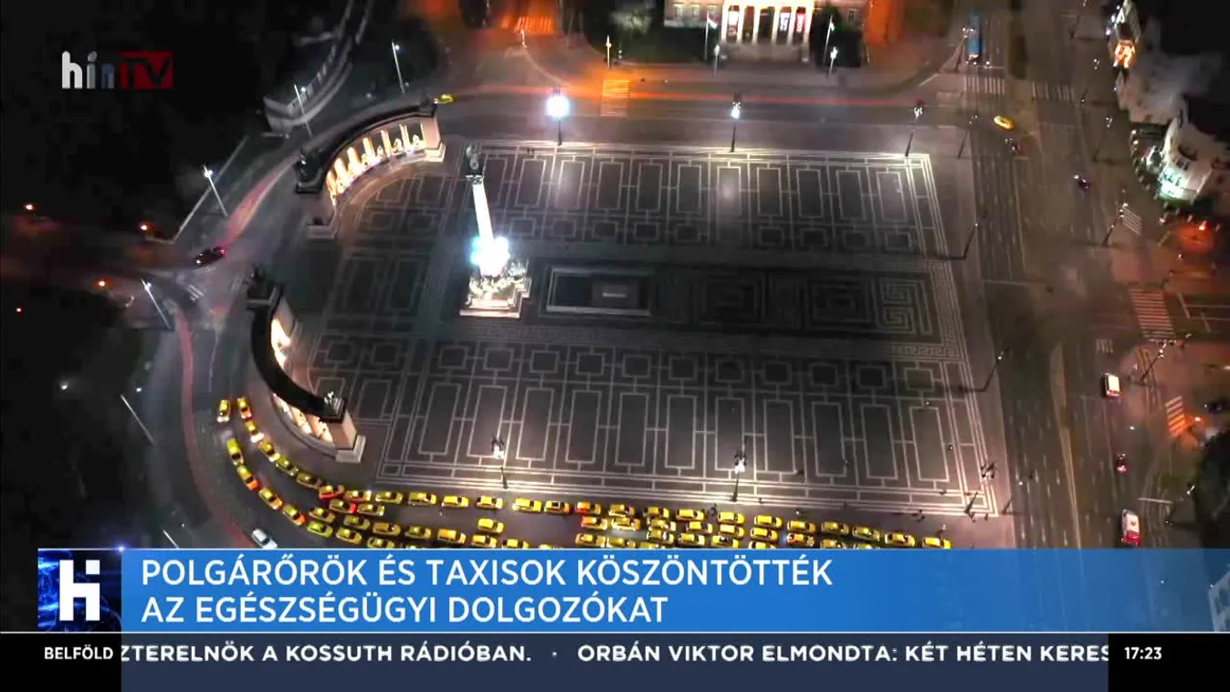 Polgárőrök és taxisok köszöntötték az egészségügyi dolgozókat