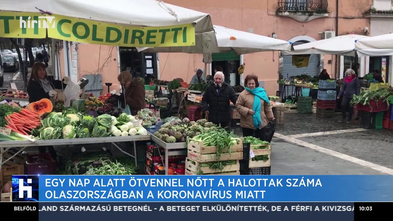 Egy nap alatt ötvennel nőtt a halottak száma Olaszországban a koronavírus miatt