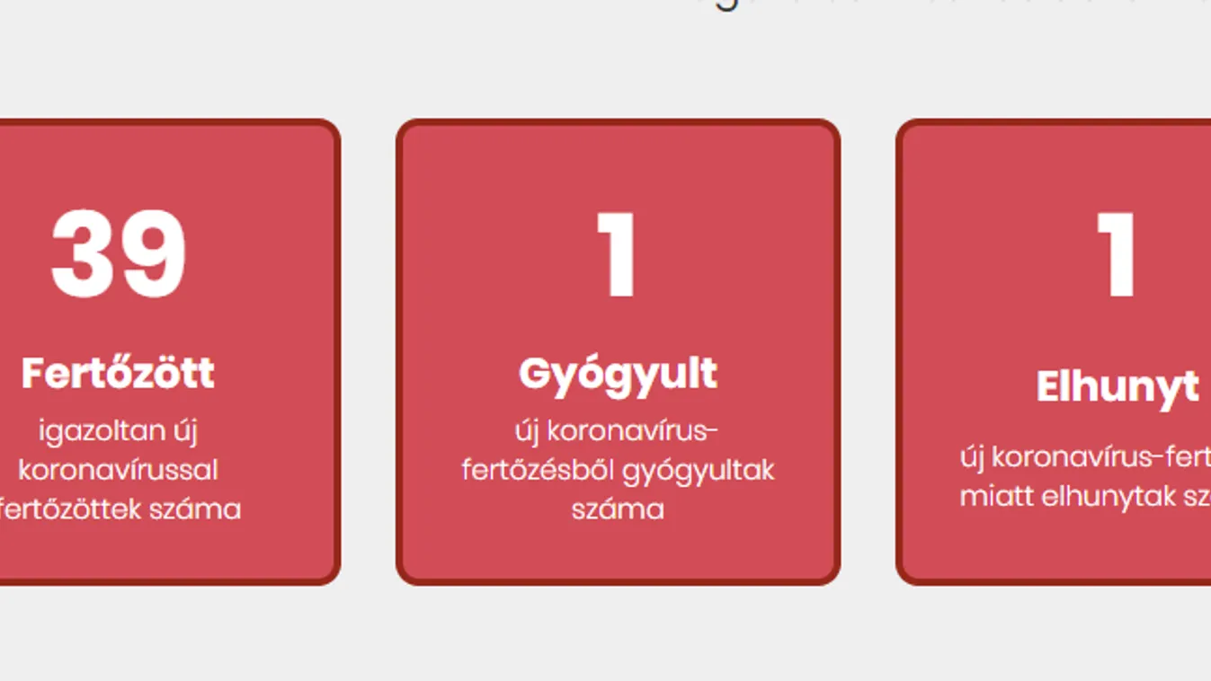 39-re nőtt az új koronavírussal fertőzöttek száma
