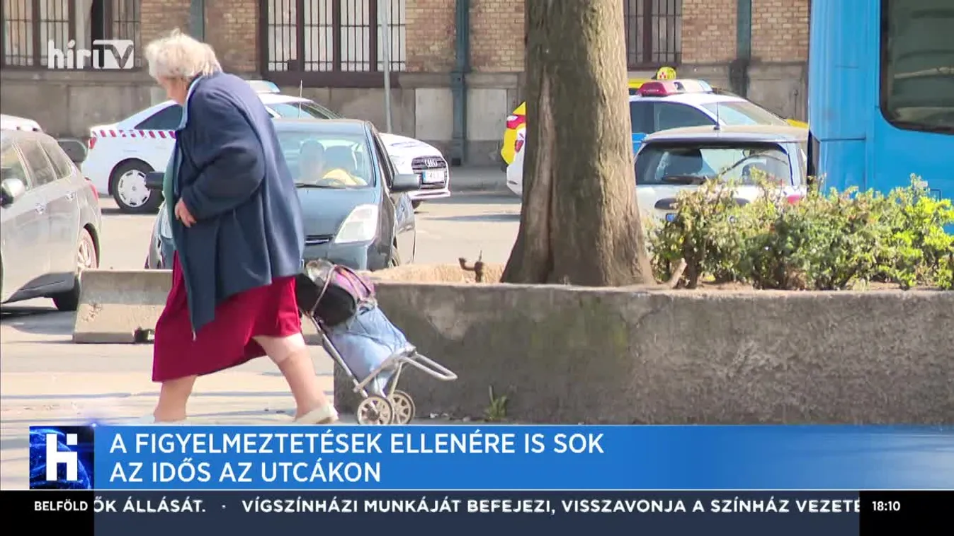 A figyelmeztetések ellenére is sok az idős az utcákon