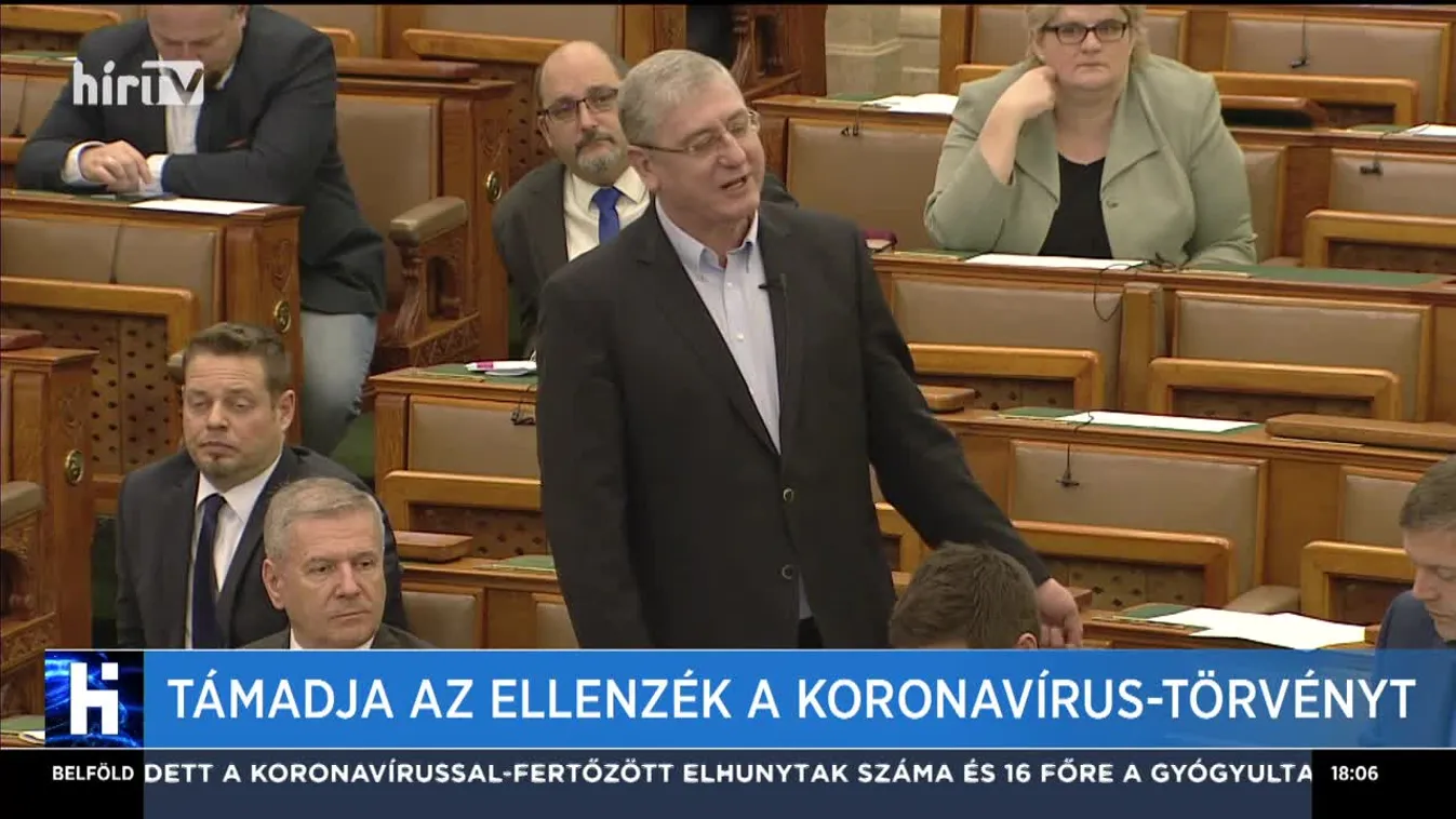 Támadja az ellenzék a koronavírus-törvényt