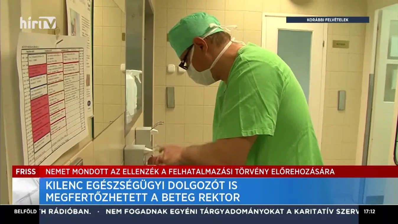 Kilenc egészségügyi dolgozót is megfertőzhetett a beteg rektor