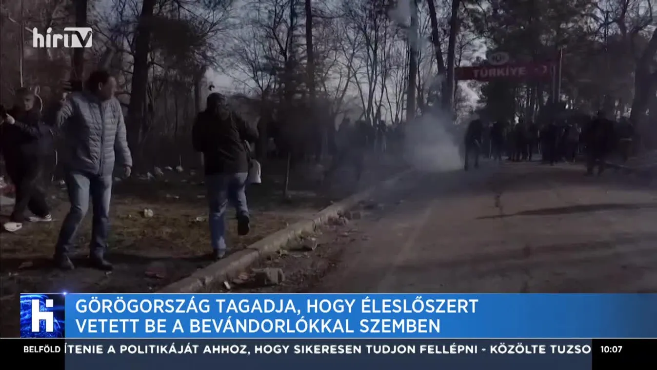 Görögország tagadja, hogy éles lőszert vetett be a bevándorlókkal szemben