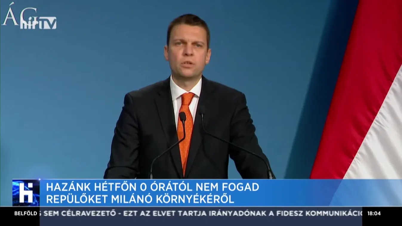 Hazánk hétfőn 0 órától nem fogad repülőket Milánó környékéről