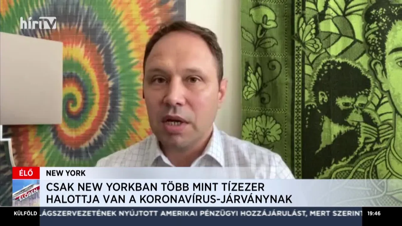 Janzsó Viktor: Csak New Yorkban több mint tízezer halottja van a koronavírus-járványnak