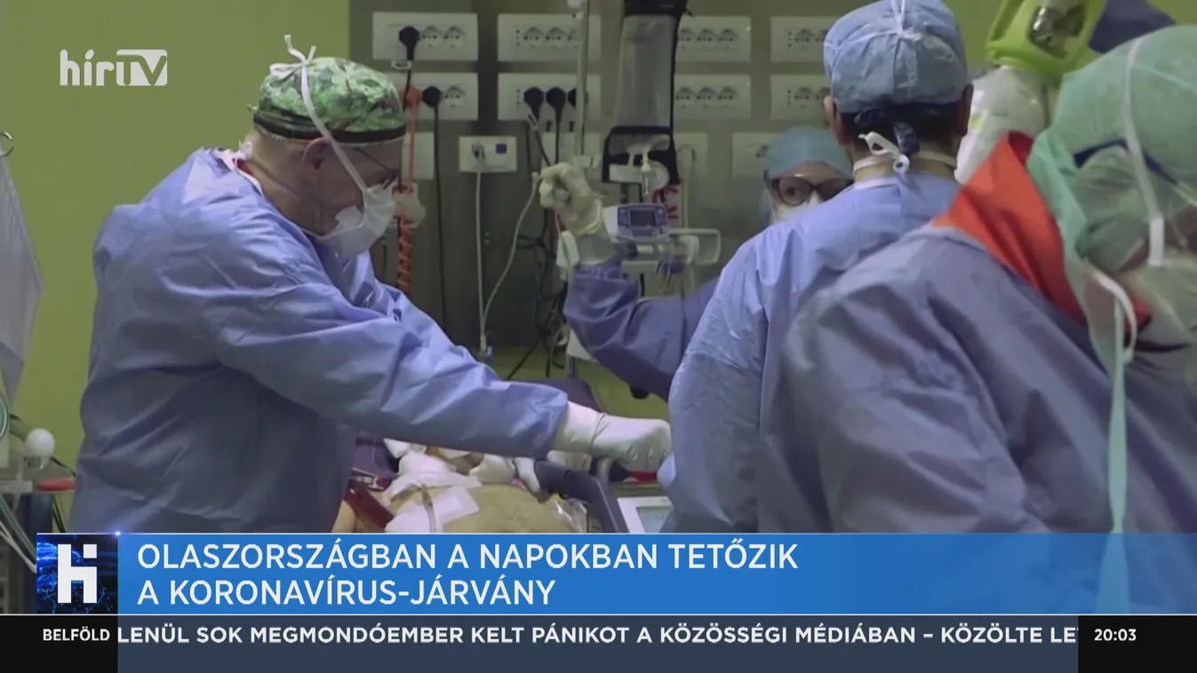 Olaszországban a napokban tetőzik a koronavírus-járvány