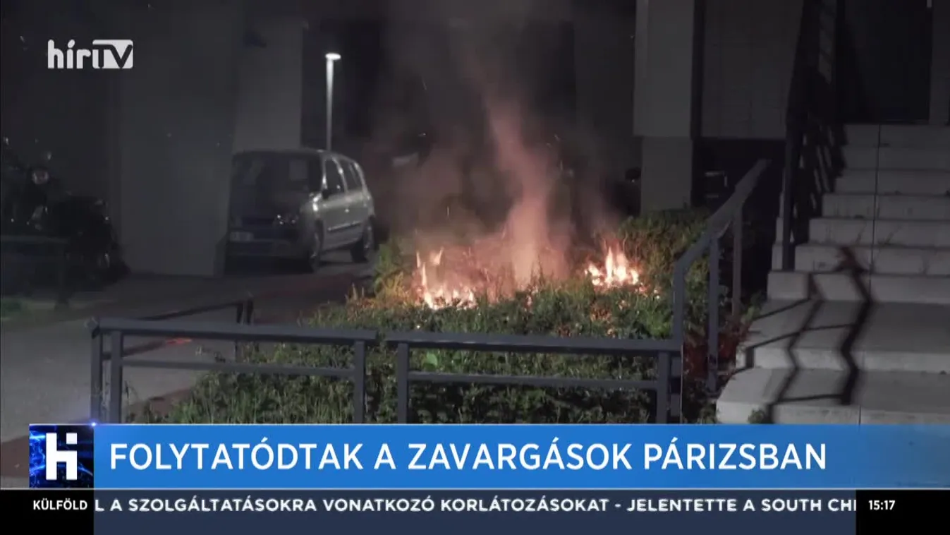 Folytatódtak a zavargások Párizsban