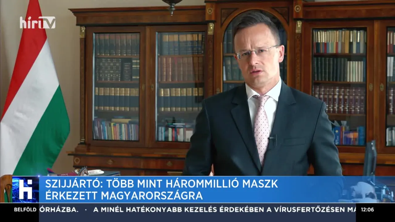 Szijjártó: Több mint hárommillió maszk érkezett Magyarországra