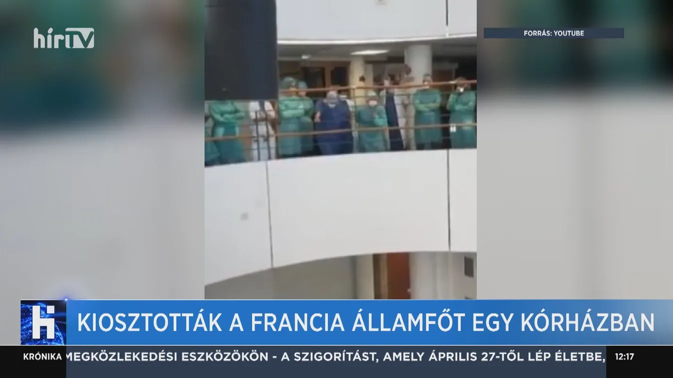 Kiosztották a francia államfőt egy kórházban