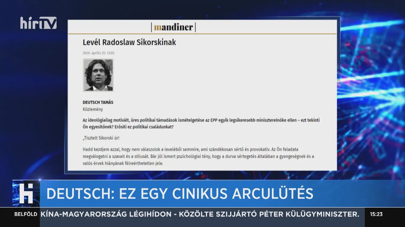 Deutsch: Ez egy cinikus arculütés