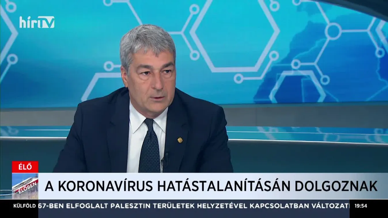 Kacskovics Imre: A koronavírus hatástalanításán dolgoznak