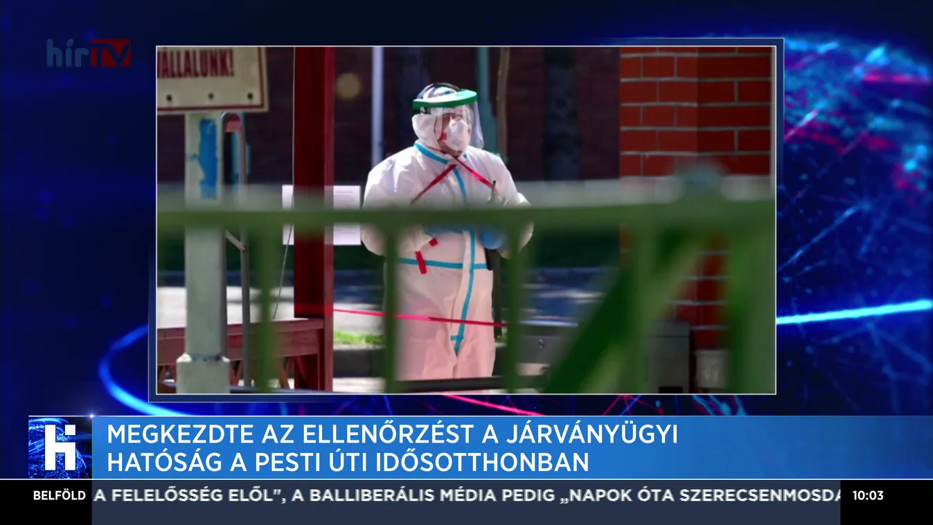 Megkezdte az ellenőrzést a járványügyi hatóság a Pesti úti idősotthonban