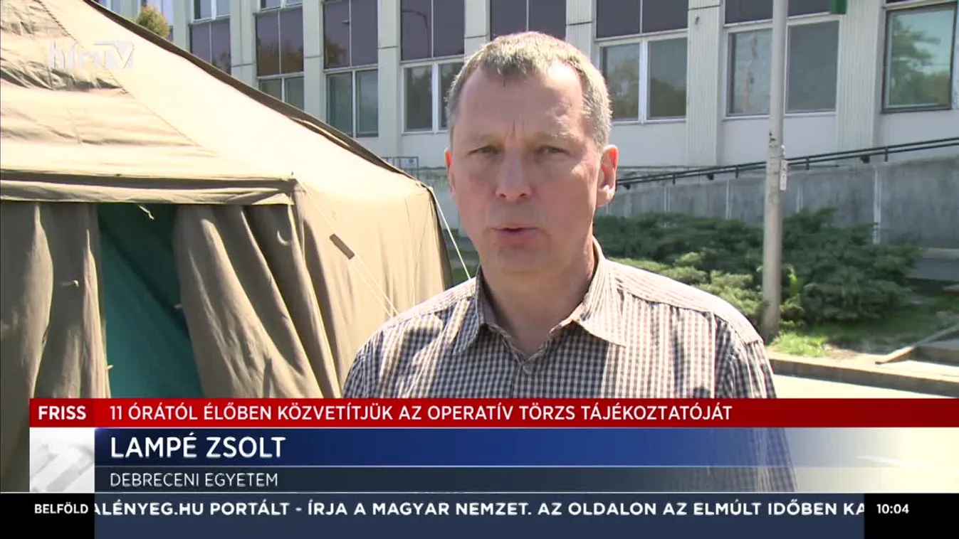 Előszűrik az érkező betegeket a debreceni kórházban