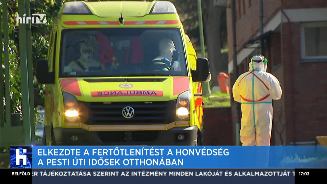 Elkezdte a  fertőtlenítést a honvédség a Pesti Úti Idősek Otthona