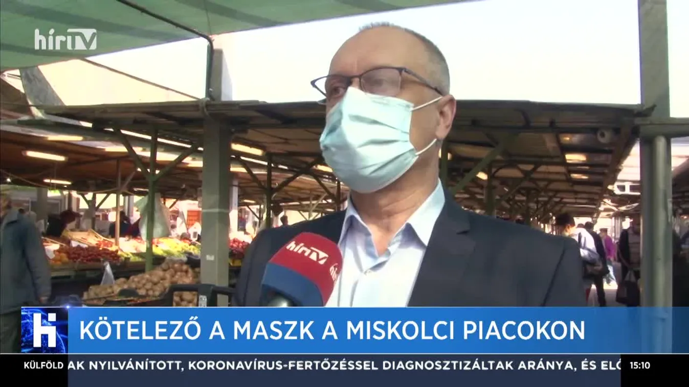Kötelező a maszk a miskolci piacokon