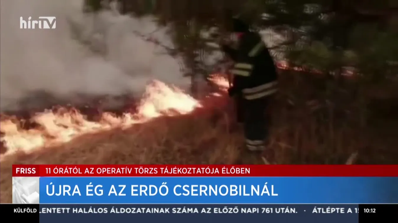 Újra ég az erdő Csernobilnál