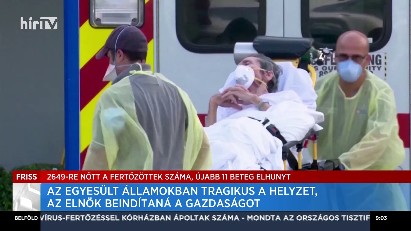 Az Egyesült Államokban tragikus a helyzet, az elnök beindítaná a gazdaságot