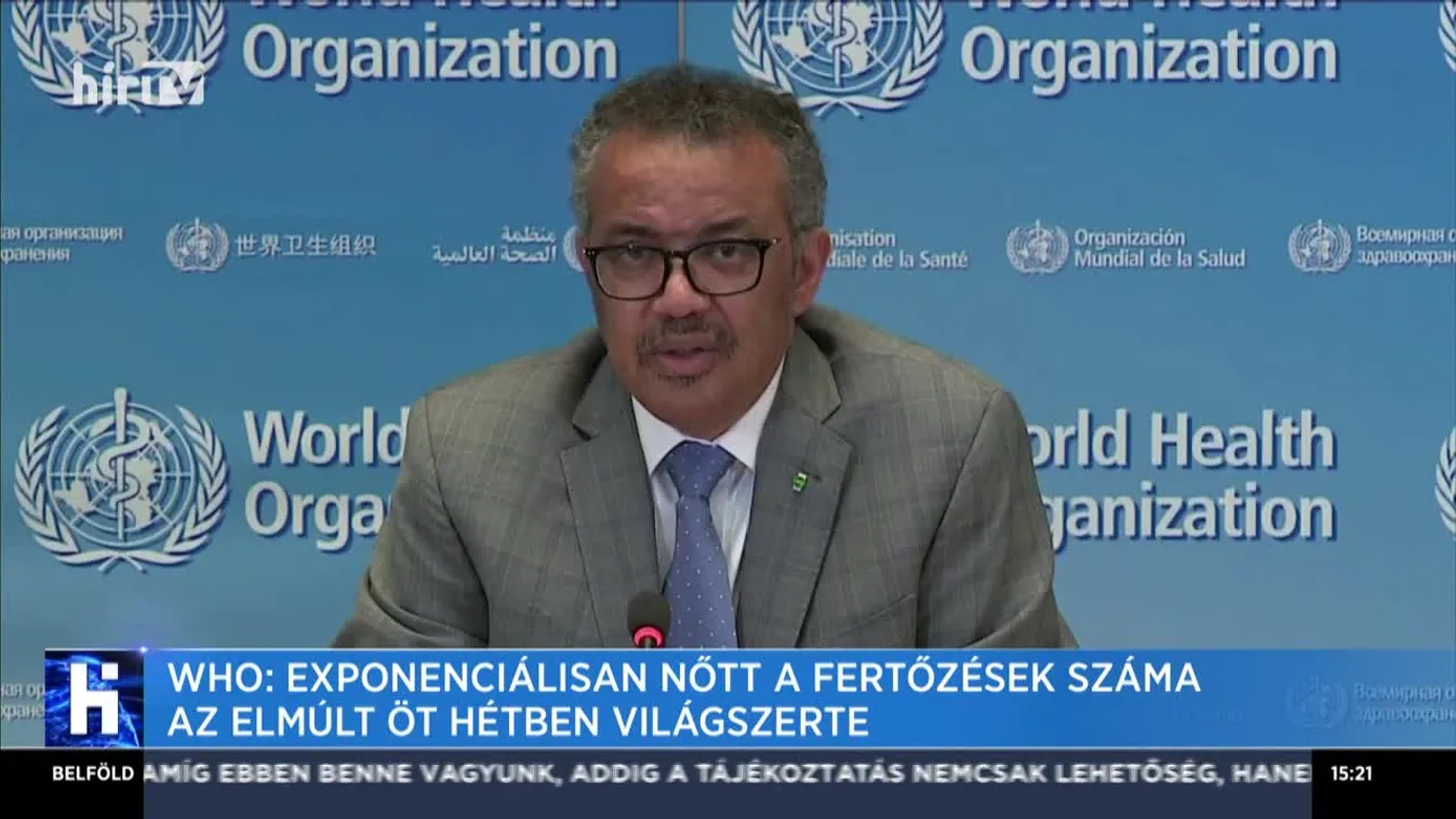 WHO: Exponenciálisan nőtt a fertőzések száma az elmúlt öt hétben világszerte