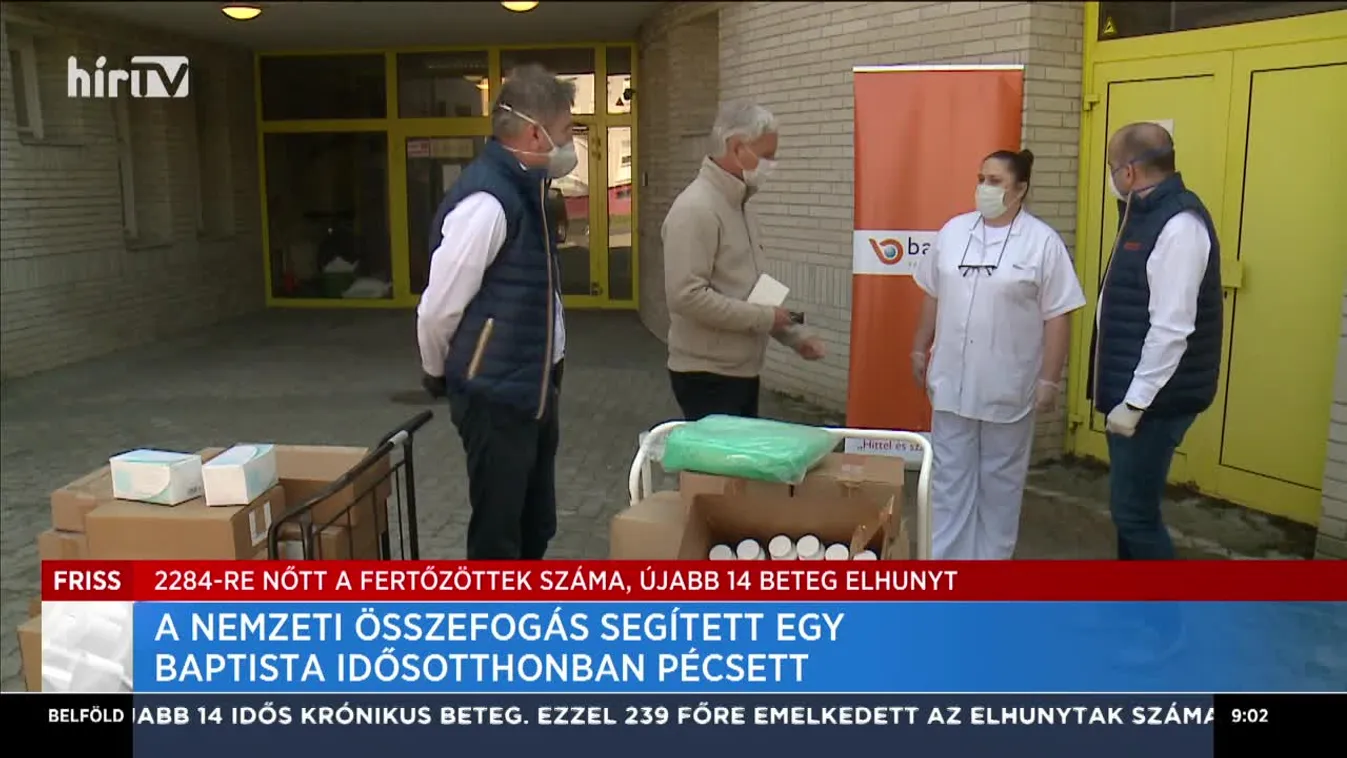 A Nemzet Összefogás segített egy baptista idősotthonban Pécsett
