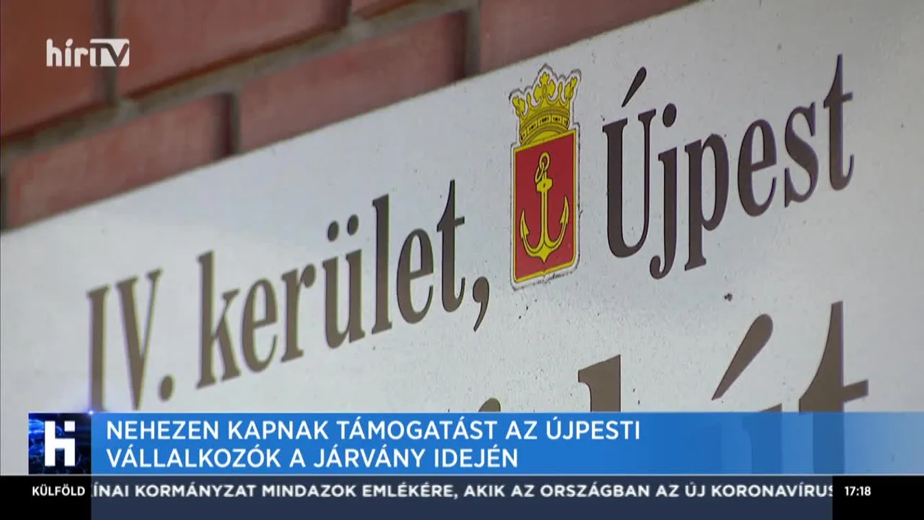 Nehezen kapnak támogatást az újpesti vállalkozók a járvány idején