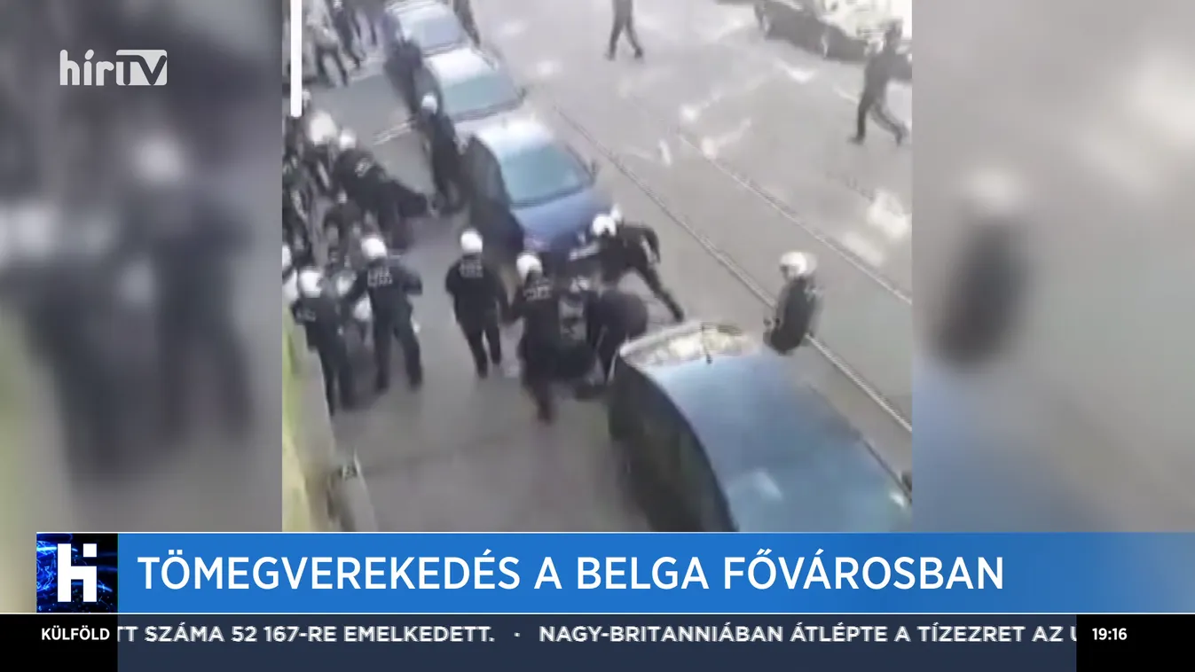 Tömegverekedés a belga fővárosban
