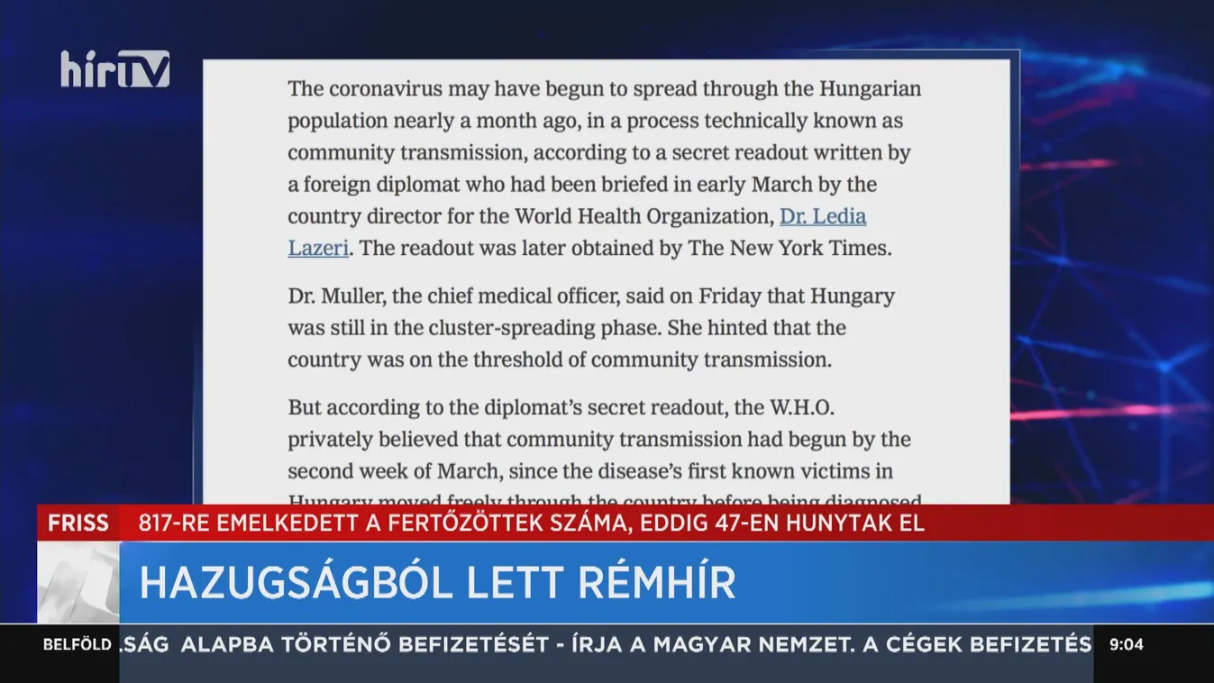 Hazugságból lett rémhír