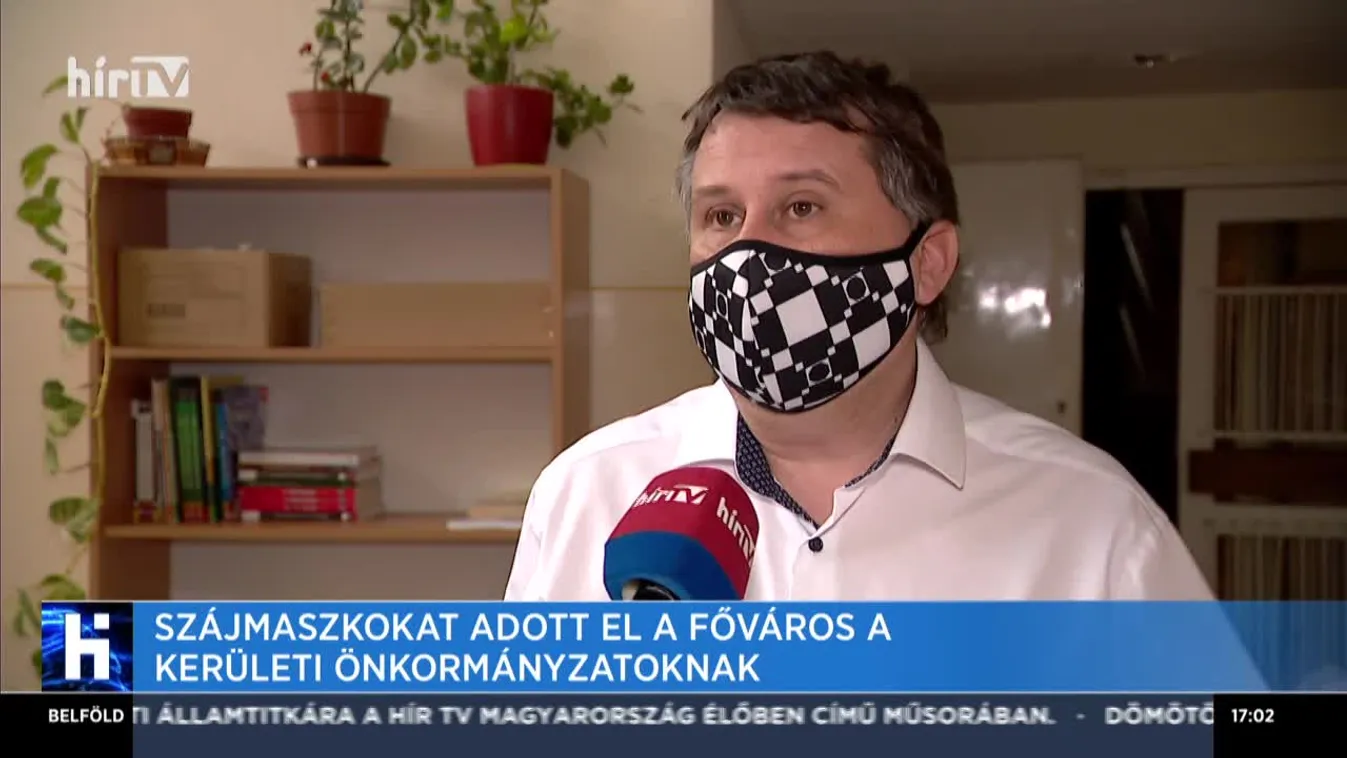 Szájmaszkokat adott el a főváros a kerületi önkormányzatoknak