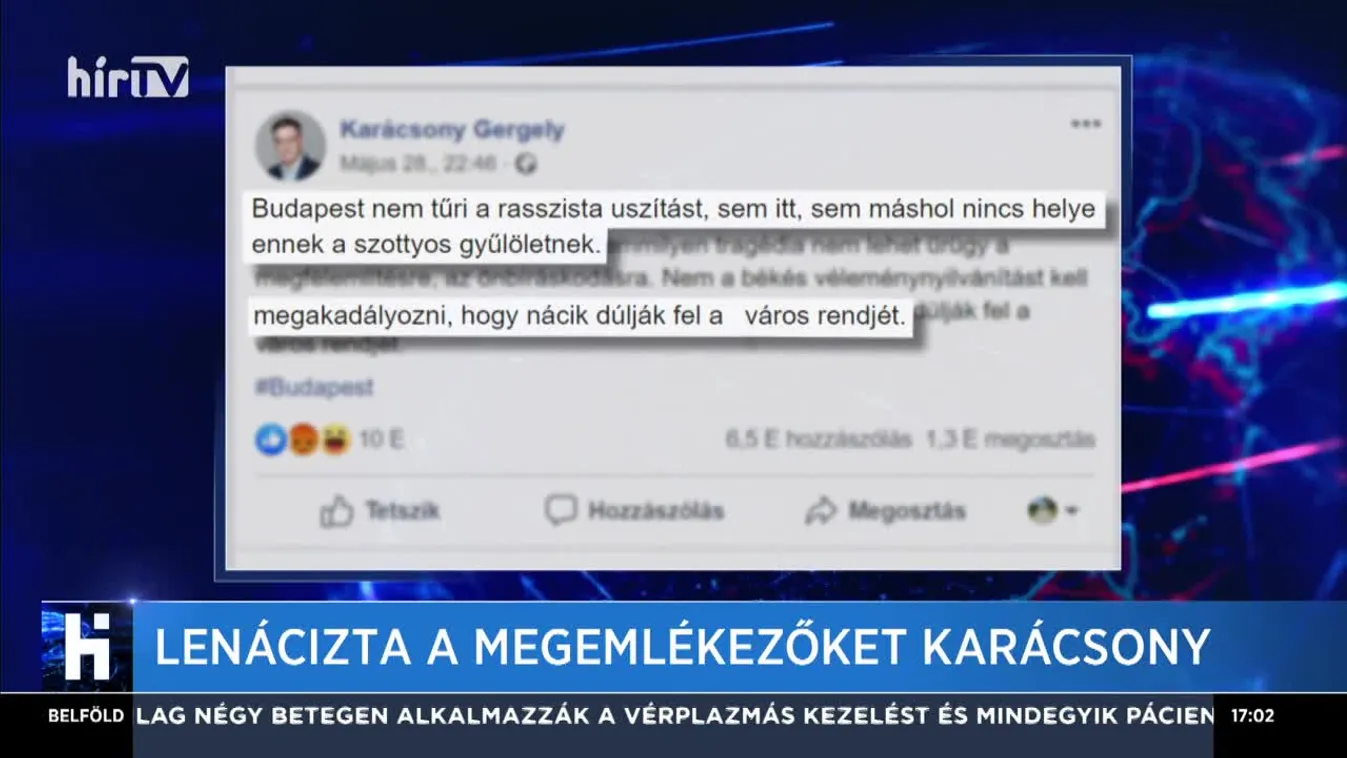 Lenácizta a megemlékezőket Karácsony