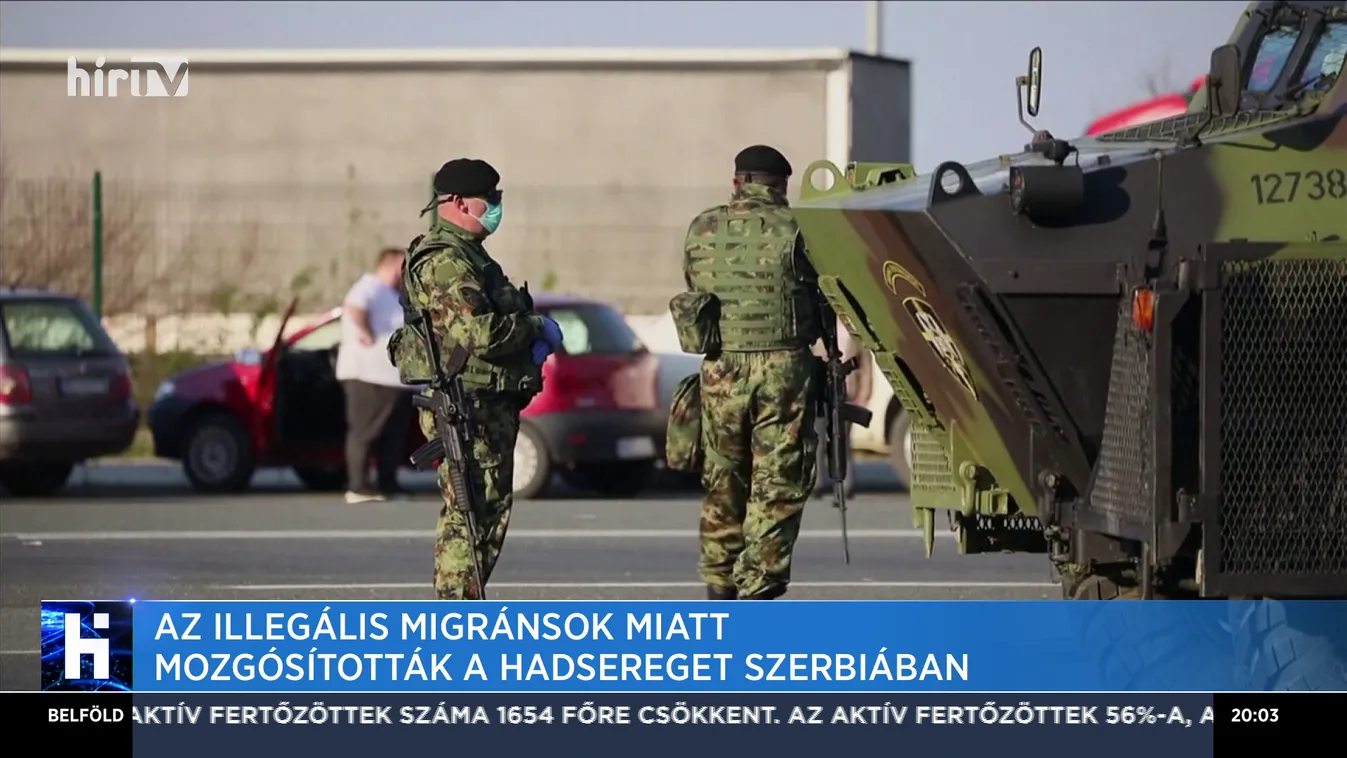 Az illegális migránsok miatt mozgósították a hadsereget Szerbiában