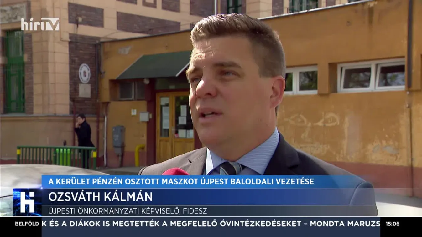 A kerület pénzén osztott maszkot Újpest baloldali vezetése