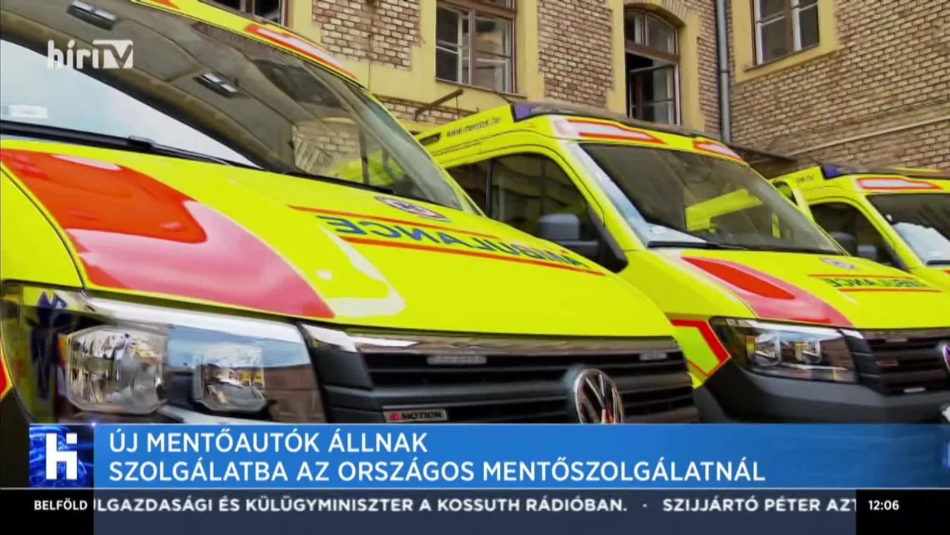 Mentőautókat kapott az Országos Mentőszolgálat
