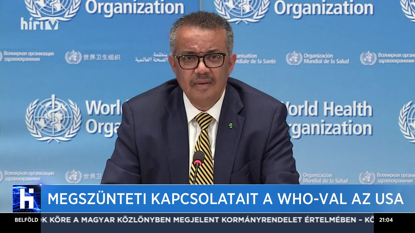 Megszünteti a kapcsolatait a WHO-val az USA