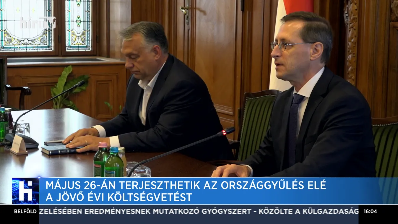 Május 26-án terjeszthetik az Országgyűlés elé a jövő évi költségvetést