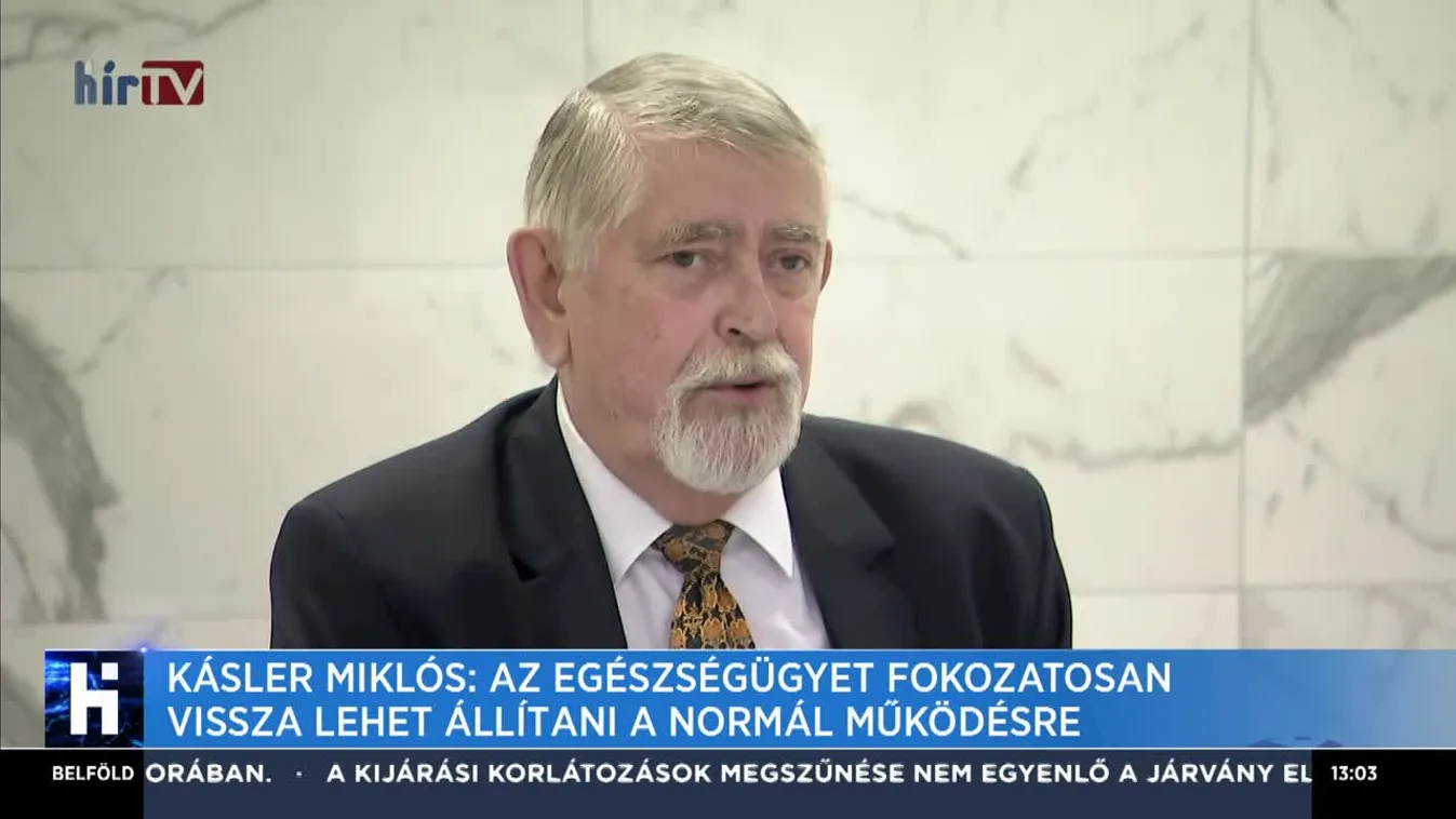 Kásler: A járvány első szakaszát rendkívül sikeresen zártuk