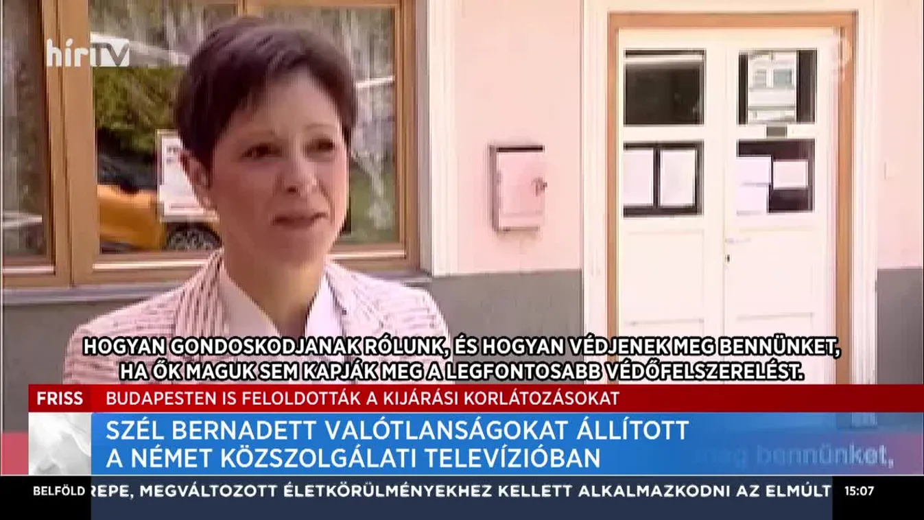 Szél Bernadett valótlanságokat állított a német közszolgálati televízióban