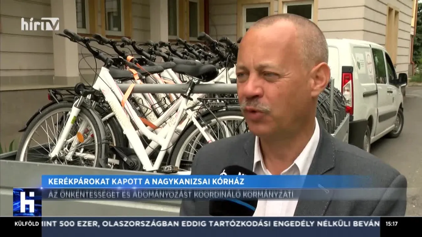 Kerékpárokat kapott a nagykanizsai kórház