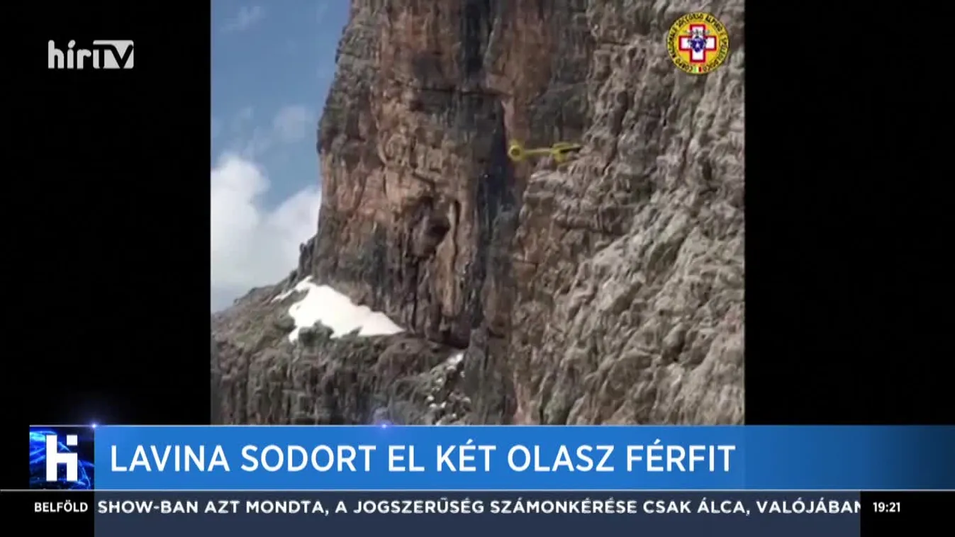 Lavina sodort el két olasz férfit