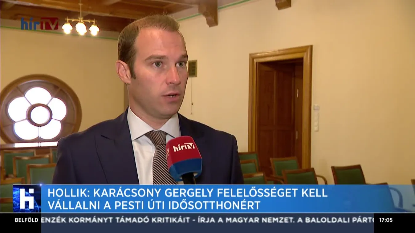 Hollik: Karácsony Gergelynek felelősséget kell vállalni a Pesti úti idősotthonért