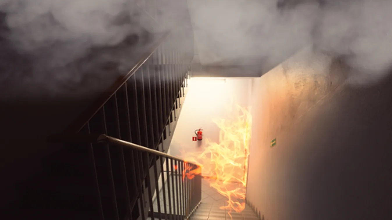 Kigyulladt egy épület a fővárosban