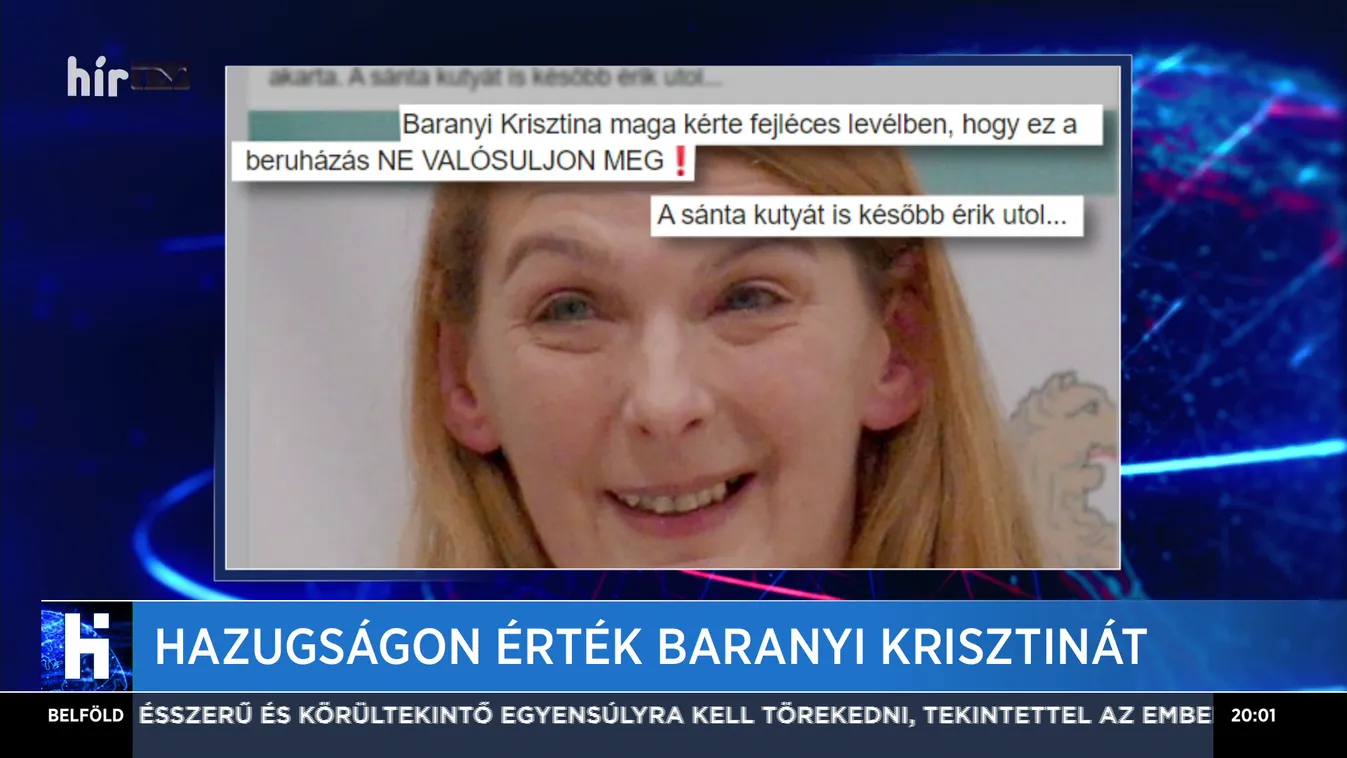 Hazugságon érték Baranyi Krisztinát