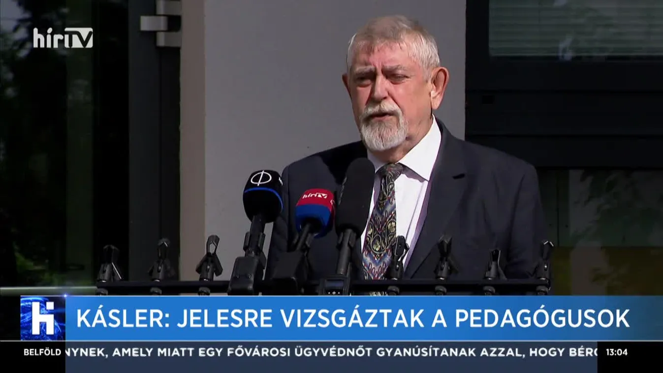 Kásler: Példamutatóan bonyolították le a tanárok a vizsgákat