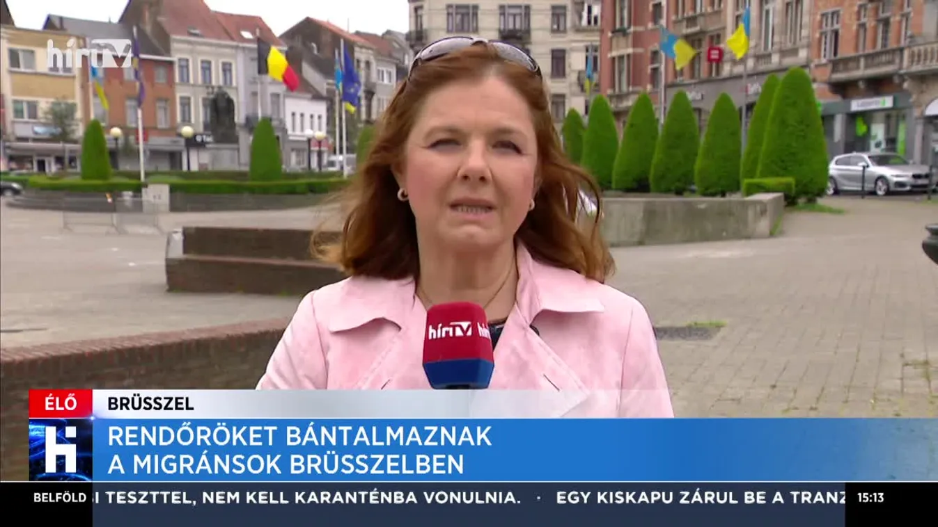 Rendőröket bántalmaznak a migránsok Brüsszelben
