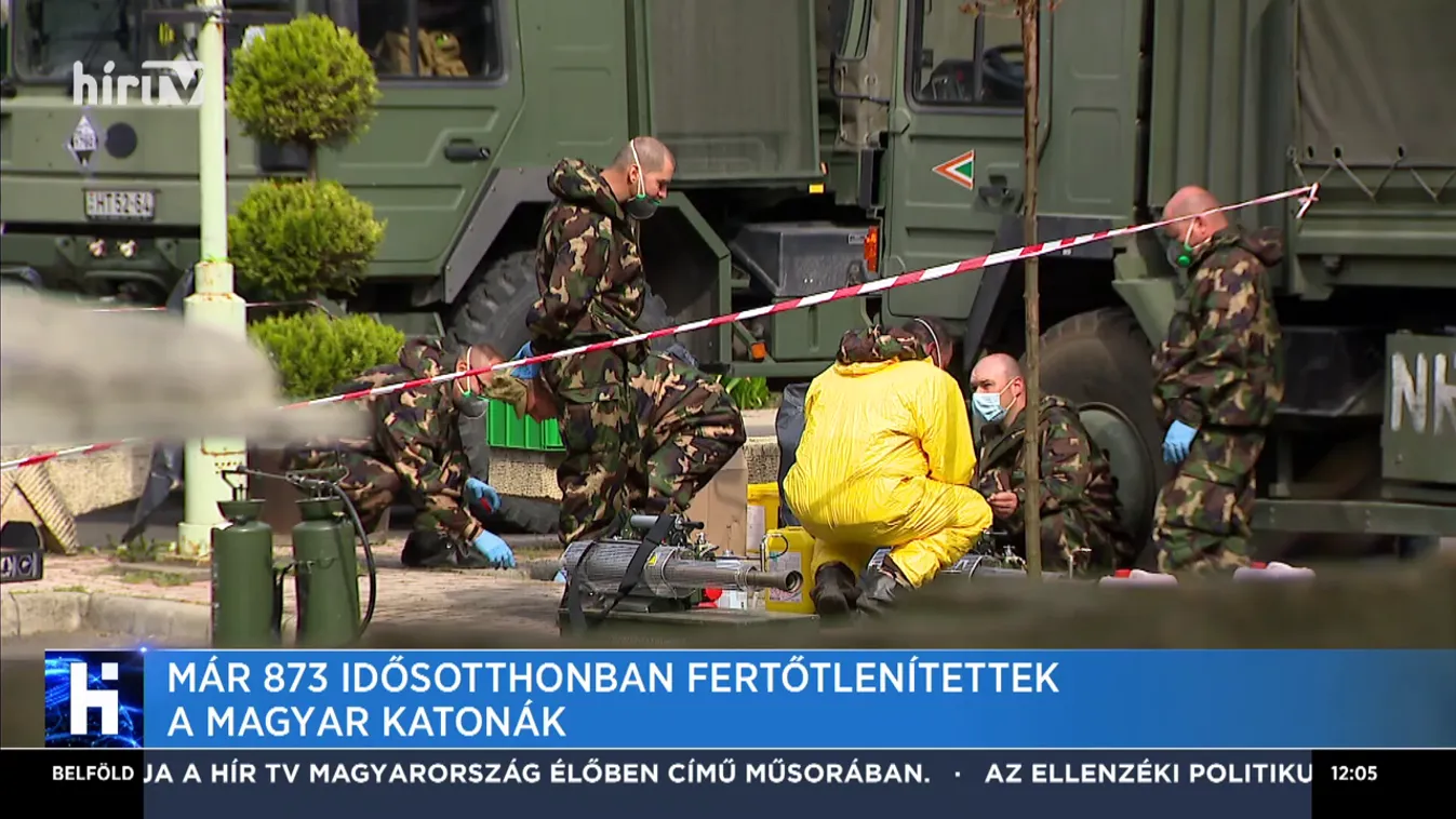 Már 873 idősotthonban fertőtlenítettek a magyar katonák