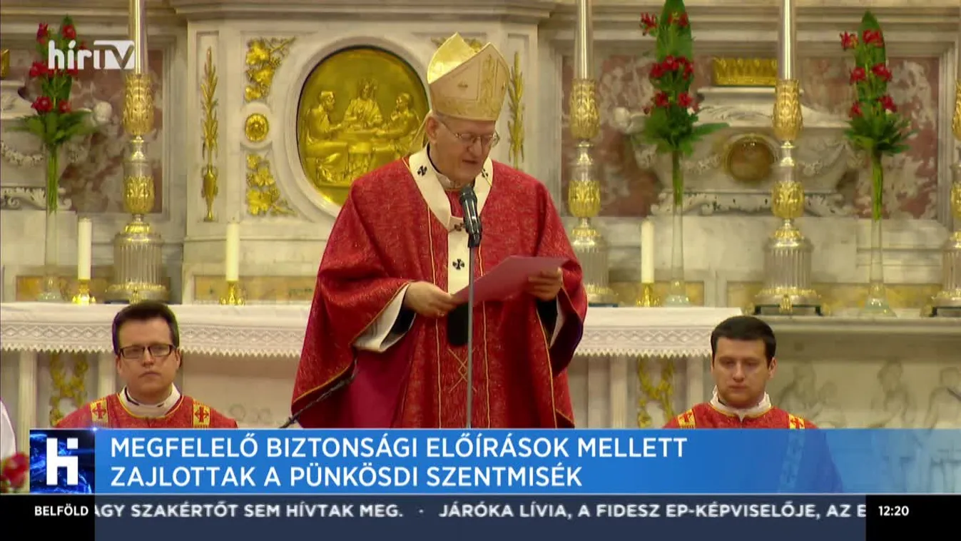 Megfelelő biztonsági előírások mellett zajlottak a pünkösdi szentmisék