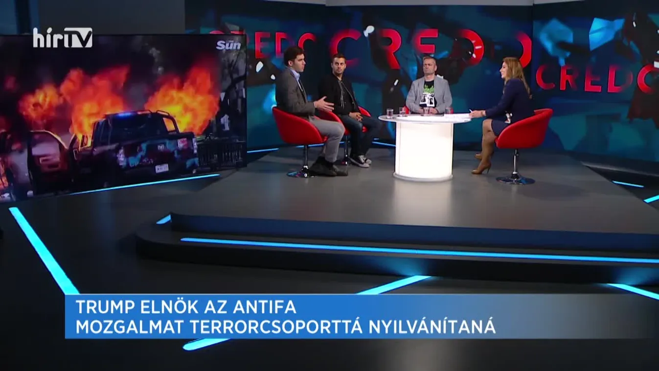 Credo: Trump elnök az antifa mozgalmat terrorcsoporttá nyilvánítaná