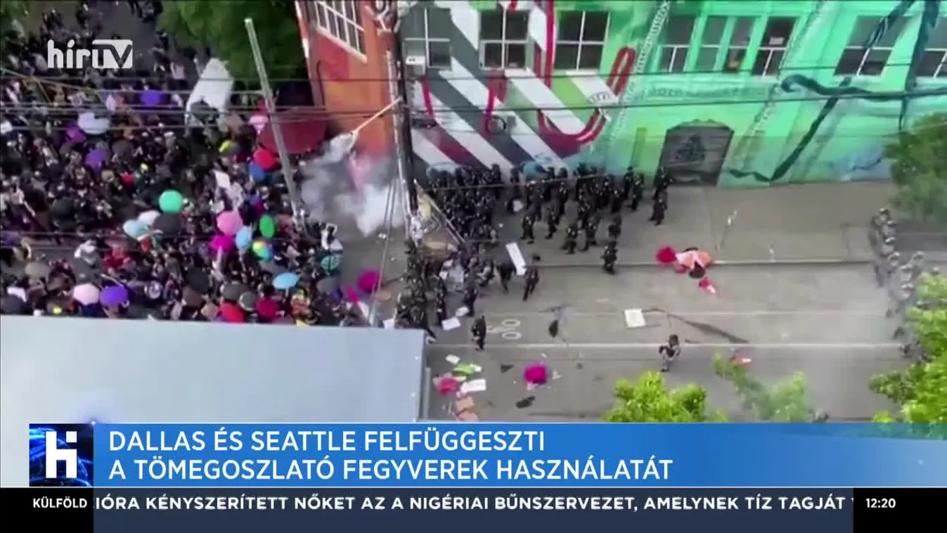Dallas és Seattle felfüggeszti a könnygáz és más tömegoszlató fegyverek használatát