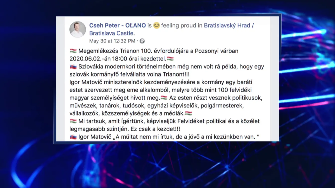 Először vállalta fel Trianont szlovák miniszterelnök